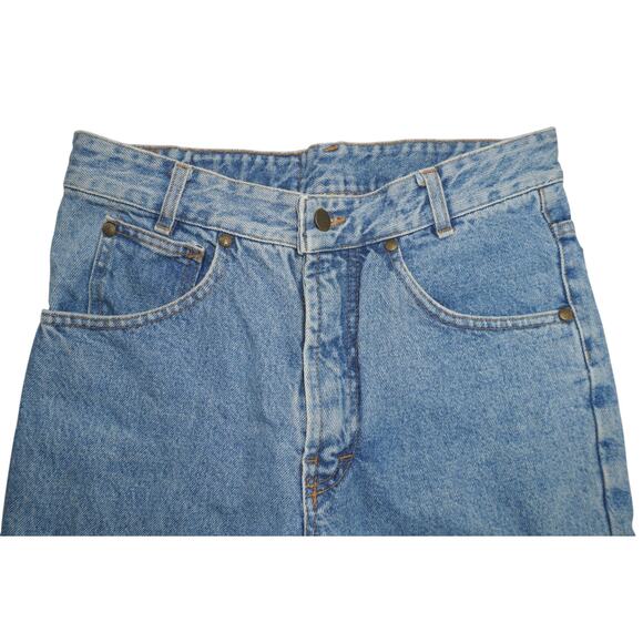 Vintage MASH 907 Made in Italy Jeans 30x26.5 High Rise Light Wash Straight Leg - Picture 4 of 12